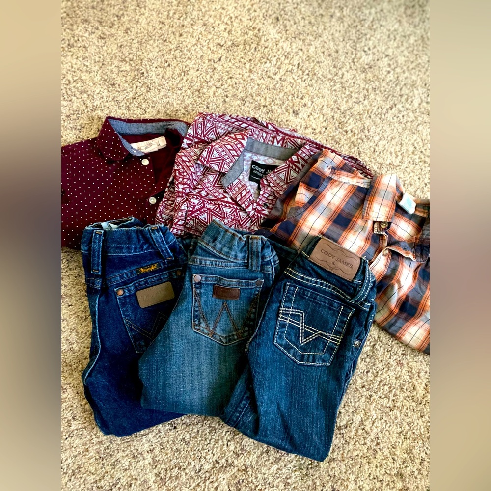 Lot of toddler boys 3t western wear clothes